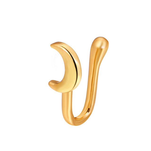 1Pcs C Shaped Fake Nose Ring Hoop Septum Rings Twist U Shape Nose Piercing Fake Piercing Oreja Pircing Jewelry Faux Piercing