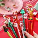 10Pcs / Set Cute Gel Pen Kawaii Random Pattern Unicorn Pony 0.5m Black Gel Ink Pen School Stationery Office Suppliers Gifts