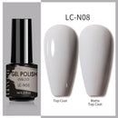 LILYCUTE 7ml Gel Nail Polish Semi Permanent Solid Gel Polish Lamp Varnishes Soak Off Nail Art Manicure Top Coat Gellak DIY Gel