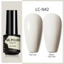 LILYCUTE 7ml Gel Nail Polish Semi Permanent Solid Gel Polish Lamp Varnishes Soak Off Nail Art Manicure Top Coat Gellak DIY Gel