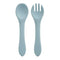 Feeding Wooden Handle Silicone Spoon For Baby Utensils Eat Soild Food Kids Training Manipulative Ability Children's Tableware