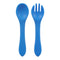 Feeding Wooden Handle Silicone Spoon For Baby Utensils Eat Soild Food Kids Training Manipulative Ability Children's Tableware
