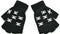 Warm Knitting Fingerless Gloves for Adult Half Finger Glove Human Skeleton Head Gripper Print Cycling Non-slip Wrist Gloves