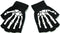 Warm Knitting Fingerless Gloves for Adult Half Finger Glove Human Skeleton Head Gripper Print Cycling Non-slip Wrist Gloves