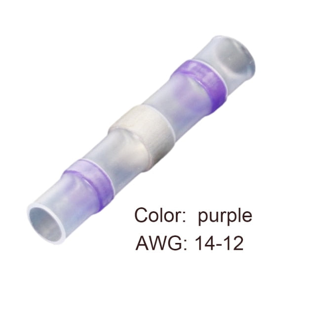 10/50PCS Thermal Shrinkage  Electrical Car Wires Connector Solder  Extrusion Terminals Block Cable Termination Wireway Clamping
