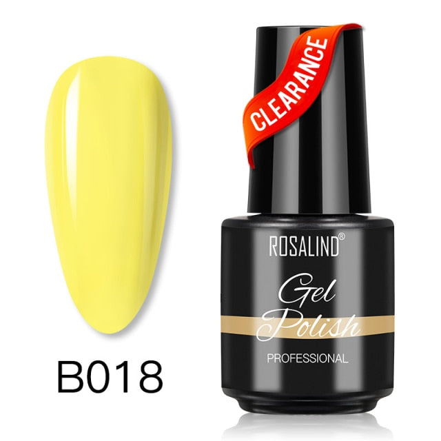ROSALIND Gel Polish 7ML Gel Varnishes All For Manicure Nails Art Soak Off Base Top Coat Semi Permanent Glitter Gel Nail Polish