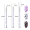 3Pcs Acrylic French Stripe Nail Art Liner Brush Set 3D Tips Manicuring Ultra-thin Line Drawing Pen UV Gel Brushes Painting Tools