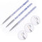 3Pcs Acrylic French Stripe Nail Art Liner Brush Set 3D Tips Manicuring Ultra-thin Line Drawing Pen UV Gel Brushes Painting Tools