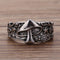 Vintage Mushroom Flower Pattern Ring for Women Men Multi Size Statement Retro Punk Hip Hop Biker Finger Party Night Club Ring