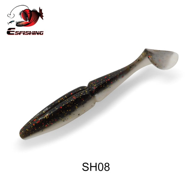 ESFISHING Quality Lures Easy Shiner Shad 100mm 125mm 155mm 200mm Pesca Fishing Soft Lures Silicone Bait Wobblers Leurre Souple