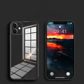 Tempered Glass Phone Case For iPhone 13 12 Mini 11 Pro XS Max Cover For iPhone XR X 8 7 6s 6 Plus SE 2020 Soft TPU Frame Case