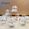 10/20 Star Confetti Balloons Metallic Confetti Latex Transparent Ballon Baby Shower Birthday Party Wedding Decoration Ball Globo