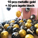 10/20 Star Confetti Balloons Metallic Confetti Latex Transparent Ballon Baby Shower Birthday Party Wedding Decoration Ball Globo