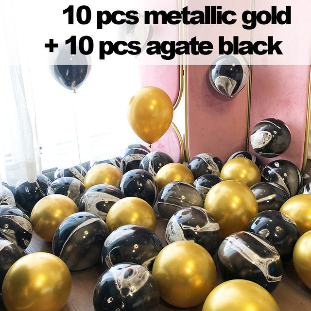 10/20 Star Confetti Balloons Metallic Confetti Latex Transparent Ballon Baby Shower Birthday Party Wedding Decoration Ball Globo