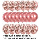 10/20 Star Confetti Balloons Metallic Confetti Latex Transparent Ballon Baby Shower Birthday Party Wedding Decoration Ball Globo