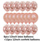10/20 Star Confetti Balloons Metallic Confetti Latex Transparent Ballon Baby Shower Birthday Party Wedding Decoration Ball Globo