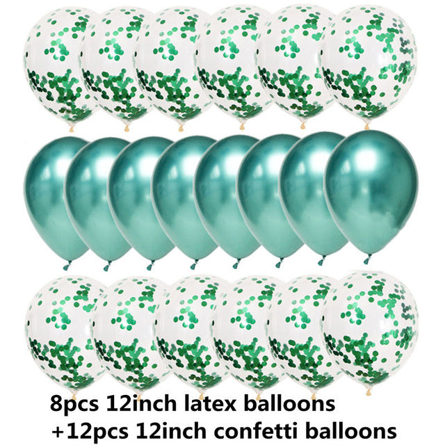 10/20 Star Confetti Balloons Metallic Confetti Latex Transparent Ballon Baby Shower Birthday Party Wedding Decoration Ball Globo