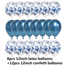 10/20 Star Confetti Balloons Metallic Confetti Latex Transparent Ballon Baby Shower Birthday Party Wedding Decoration Ball Globo