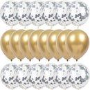 10/20 Star Confetti Balloons Metallic Confetti Latex Transparent Ballon Baby Shower Birthday Party Wedding Decoration Ball Globo