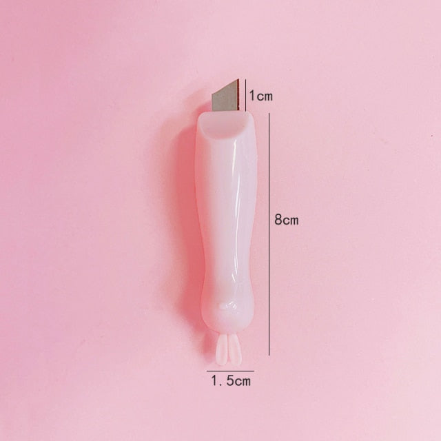 Mohamm Cute Mini Small Pocket Sized Craft Wrapping Box Paper Envelope Cutter Utility Knife Letter Opener Student Art Supplies