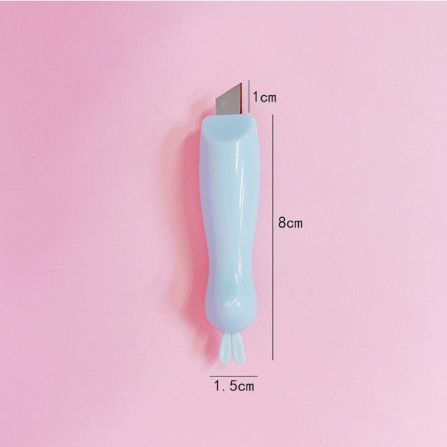Mohamm Cute Mini Small Pocket Sized Craft Wrapping Box Paper Envelope Cutter Utility Knife Letter Opener Student Art Supplies
