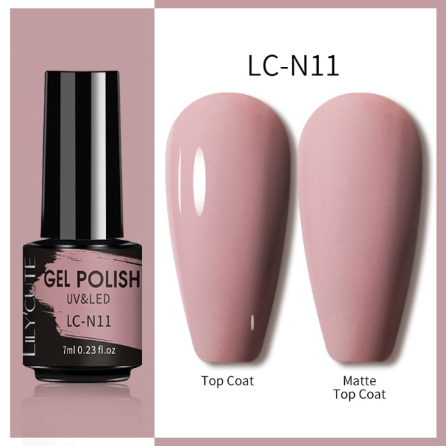 Lilycute 7ml Reflective Glitter Nail Gel Polish Effect Sparkling Soak Off Gel Semi Permanent For Manicure Nail Art UV Nail Gel