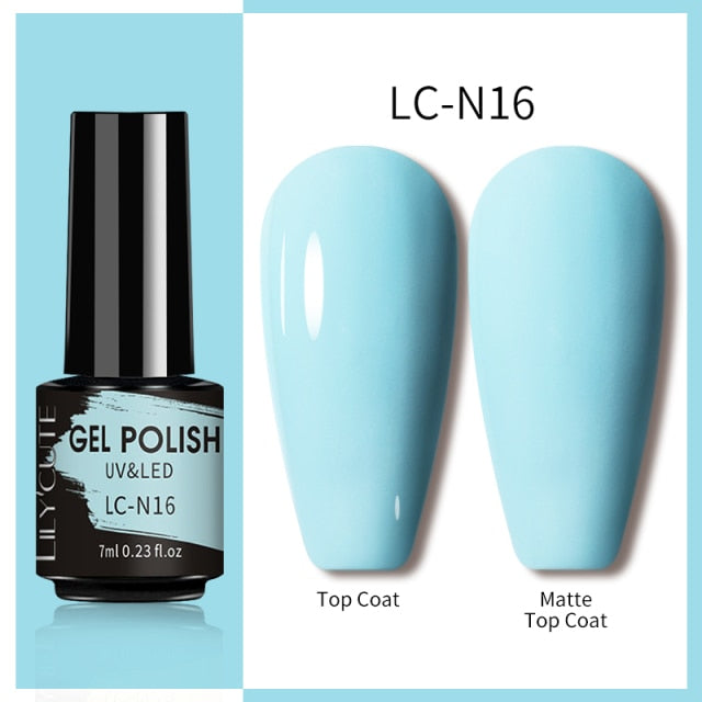 Lilycute 7ml Reflective Glitter Nail Gel Polish Effect Sparkling Soak Off Gel Semi Permanent For Manicure Nail Art UV Nail Gel