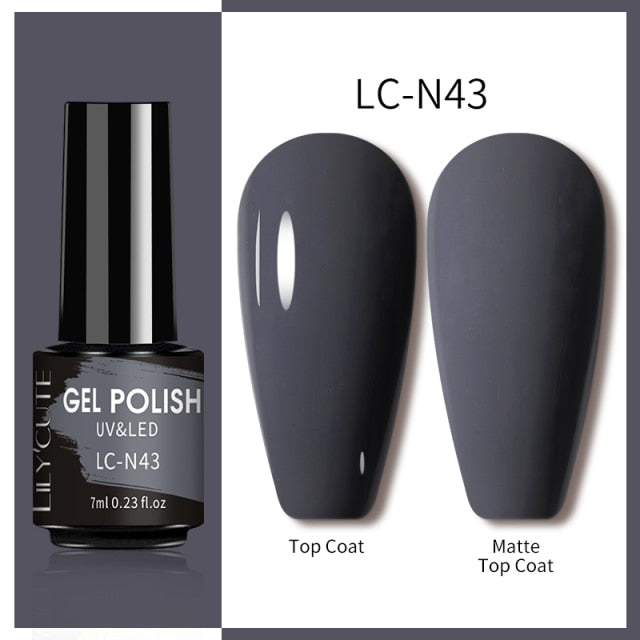 Lilycute 7ml Reflective Glitter Nail Gel Polish Effect Sparkling Soak Off Gel Semi Permanent For Manicure Nail Art UV Nail Gel