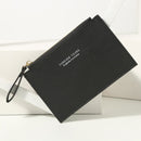 Men's Women's PU Zipper Cash ID Card Credit Card Holder Pure Color Mini Business Card Case Name Card Holder Holiday Gift