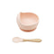 1Set Baby Bowl&Bib Personalized Name Baby Dishes Non-Slip Crockery Silicone Baby Feeding Bowl Tableware BPA Free for Baby Plate