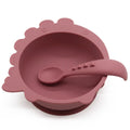 1Set Baby Bowl&Bib Personalized Name Baby Dishes Non-Slip Crockery Silicone Baby Feeding Bowl Tableware BPA Free for Baby Plate