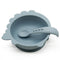 1Set Baby Bowl&Bib Personalized Name Baby Dishes Non-Slip Crockery Silicone Baby Feeding Bowl Tableware BPA Free for Baby Plate