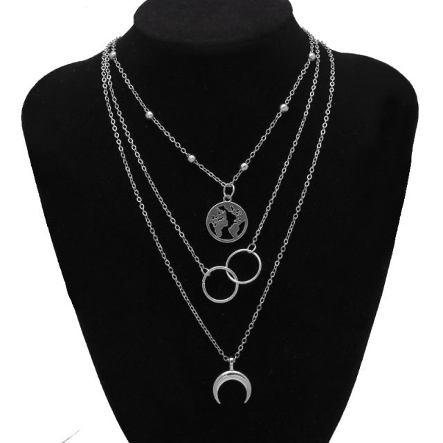 Gold Silver Color Chain Butterfly Chain Pendant Choker Necklace Women Statement Collare Bohemia Beach Jewelry Gift Collier Cheap