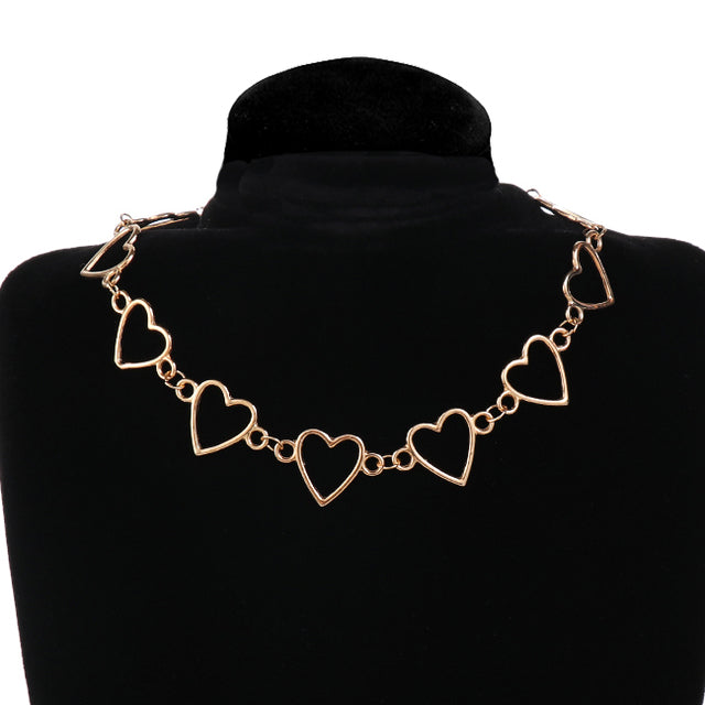 Gold Silver Color Chain Butterfly Chain Pendant Choker Necklace Women Statement Collare Bohemia Beach Jewelry Gift Collier Cheap