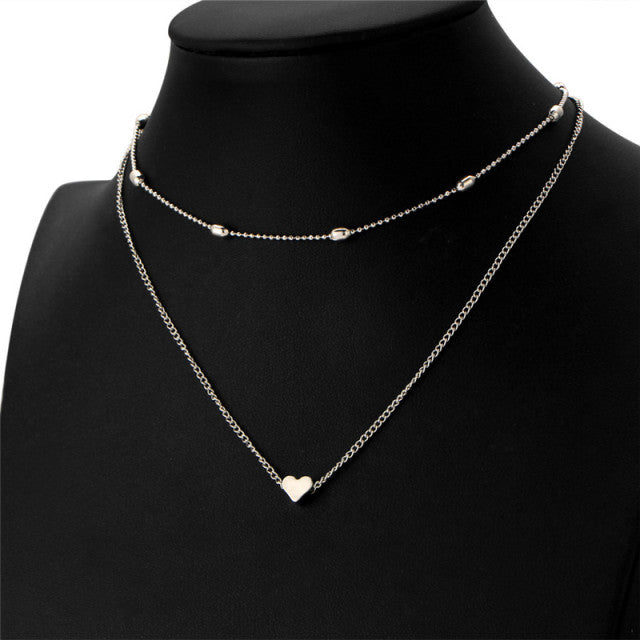 Gold Silver Color Chain Butterfly Chain Pendant Choker Necklace Women Statement Collare Bohemia Beach Jewelry Gift Collier Cheap
