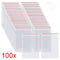 100pcs/pack Resealable Zip Lock Bags Self Seal Clear Plastic Poly  Bag Food Storage Package Reclosable Vacuum Fresh Bag
