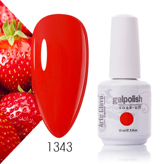 Arte Clavo Nude Colors Series 15ml UV Gel Nail Polish Gel Lacquer Varnish Nail Paint Top UV Gel LED Nail Art Hybrid Soak Off