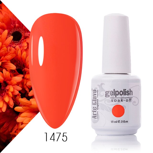 Arte Clavo Nude Colors Series 15ml UV Gel Nail Polish Gel Lacquer Varnish Nail Paint Top UV Gel LED Nail Art Hybrid Soak Off