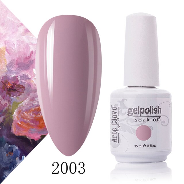 Arte Clavo Nude Colors Series 15ml UV Gel Nail Polish Gel Lacquer Varnish Nail Paint Top UV Gel LED Nail Art Hybrid Soak Off