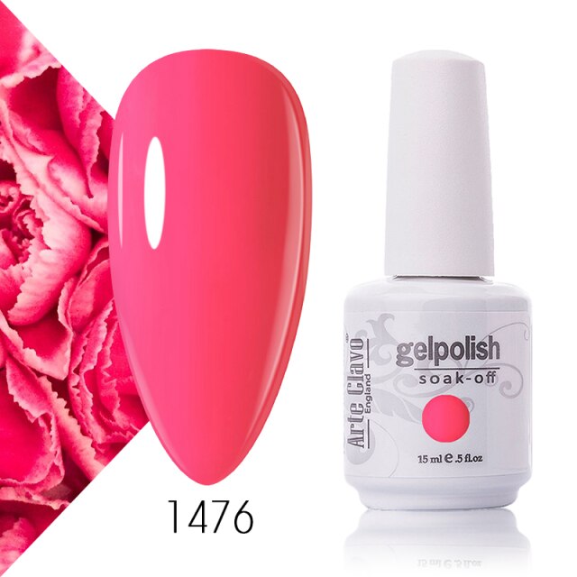 Arte Clavo Nude Colors Series 15ml UV Gel Nail Polish Gel Lacquer Varnish Nail Paint Top UV Gel LED Nail Art Hybrid Soak Off