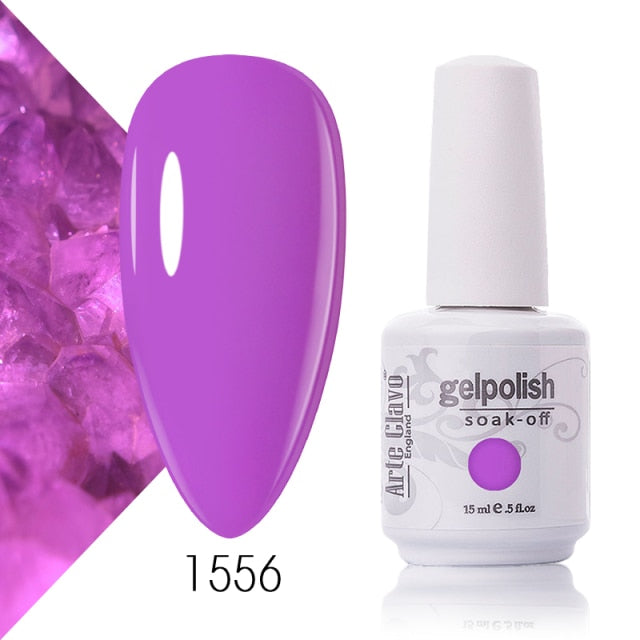 Arte Clavo Nude Colors Series 15ml UV Gel Nail Polish Gel Lacquer Varnish Nail Paint Top UV Gel LED Nail Art Hybrid Soak Off