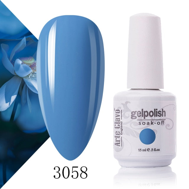 Arte Clavo Nude Colors Series 15ml UV Gel Nail Polish Gel Lacquer Varnish Nail Paint Top UV Gel LED Nail Art Hybrid Soak Off