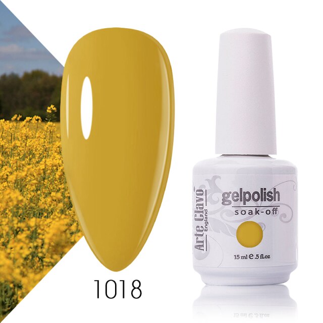 Arte Clavo Nude Colors Series 15ml UV Gel Nail Polish Gel Lacquer Varnish Nail Paint Top UV Gel LED Nail Art Hybrid Soak Off