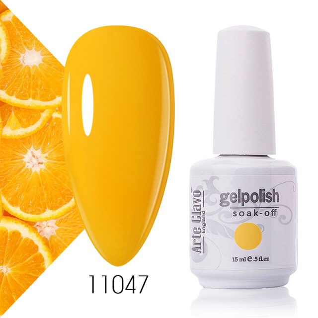 Arte Clavo Nude Colors Series 15ml UV Gel Nail Polish Gel Lacquer Varnish Nail Paint Top UV Gel LED Nail Art Hybrid Soak Off