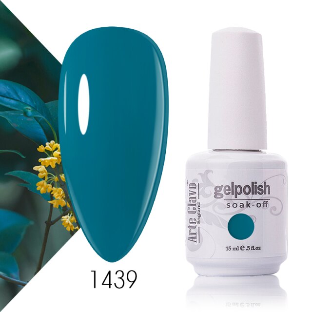 Arte Clavo Nude Colors Series 15ml UV Gel Nail Polish Gel Lacquer Varnish Nail Paint Top UV Gel LED Nail Art Hybrid Soak Off