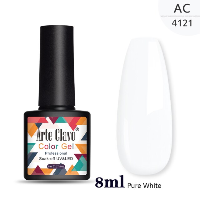 Arte Clavo Nude Colors Series 15ml UV Gel Nail Polish Gel Lacquer Varnish Nail Paint Top UV Gel LED Nail Art Hybrid Soak Off