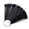 50/Set Nail Art Tips Display Practice Sticks Fan Shaped Nail Polish Swatches Nail Color Sample Nail Art Tools Supplies