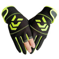1 Pair Fishing Gloves Women Men Universal Fishing Protection Anti-slip Gloves Three Fingers Outdoor Half Finger Angling Gloves