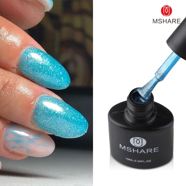 MSHARE Milky Rose Nail Gel Polish UV LED vernis Semi Permanent Varnish Soak Off Cured With Nail Dryer