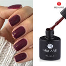 MSHARE Milky Rose Nail Gel Polish UV LED vernis Semi Permanent Varnish Soak Off Cured With Nail Dryer